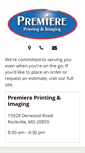 Mobile Screenshot of premiereprinting.com